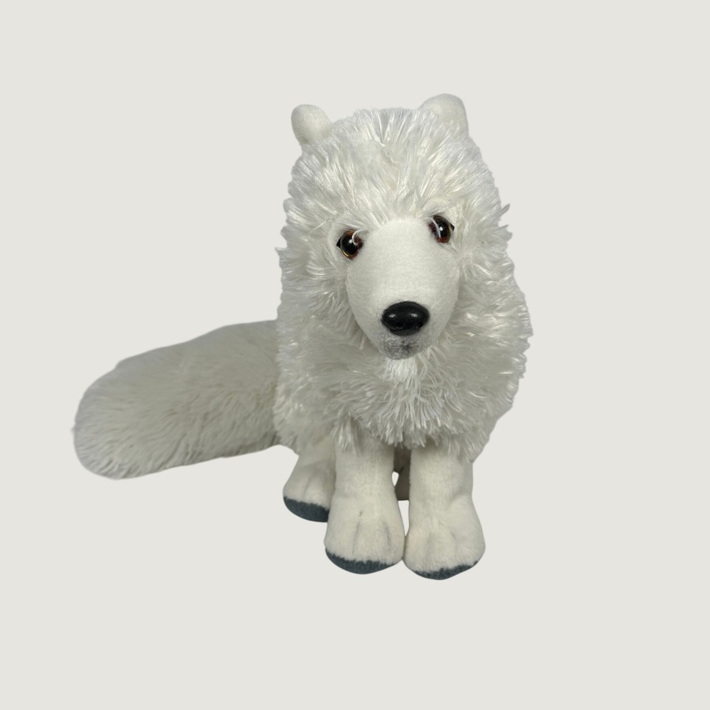 Wild Republic Arctic Fox Plush Stuffed Animal White Shaggy 18 Inch Snowy Fox